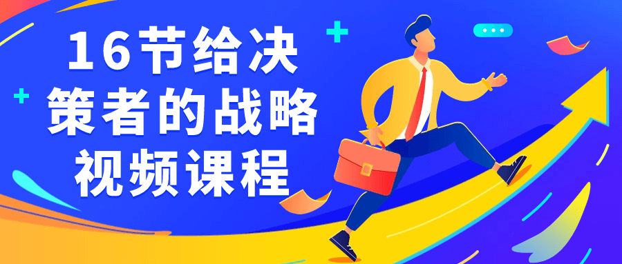 16节给决策者的战略视频课程-旭彭网络资源基地